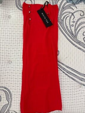 WHITW FOX Red Bodycon Skirt OR Red Bodycon Dress (Reversible)